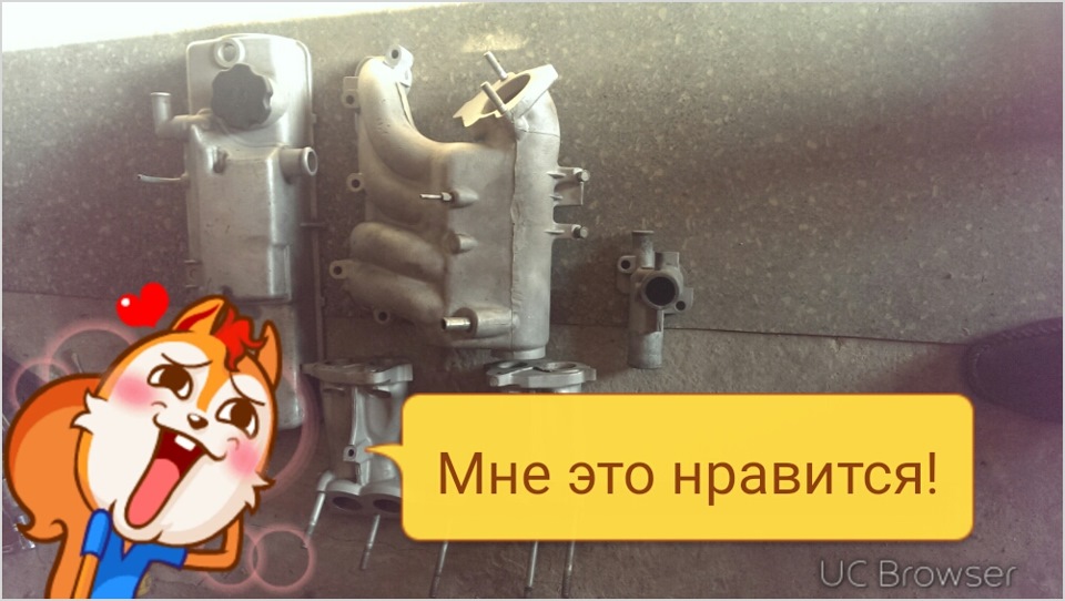 сборка блока и чистка впускного коллектора 4