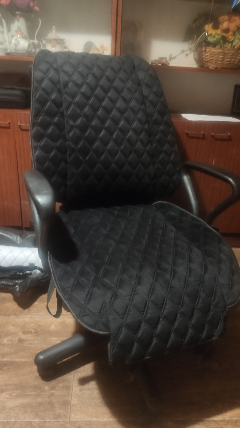 Накидки чорний ромби алькантари. 5