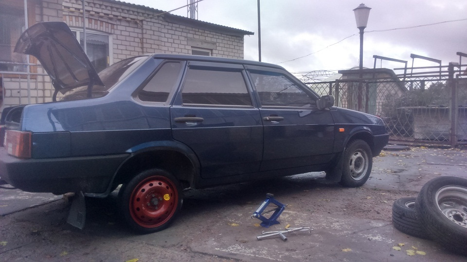 Докатка FIAT в багажник ВАЗ 21099 5