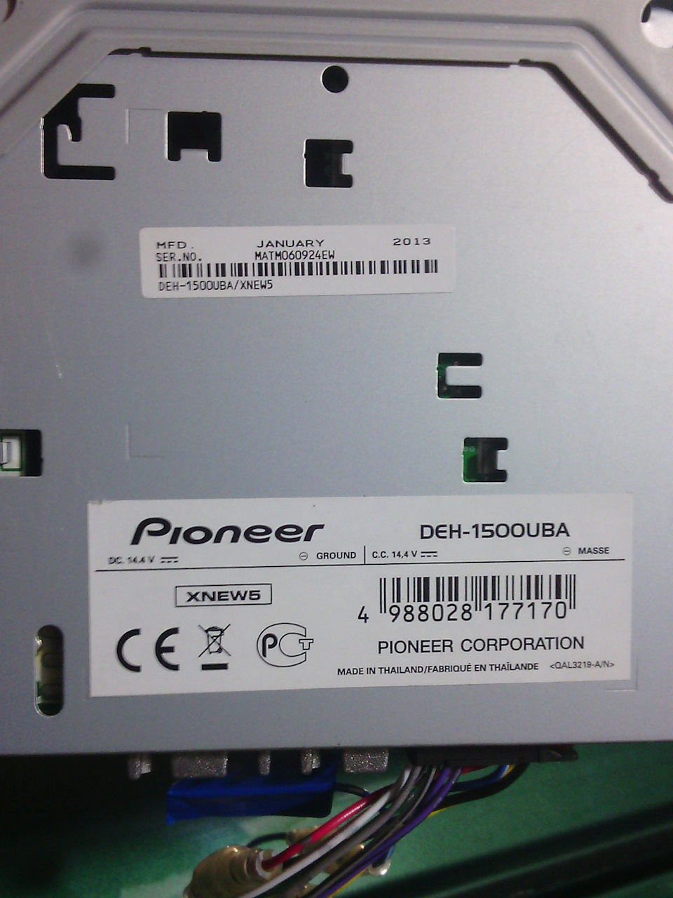 Магнітол або головний пристрій PIONEER deh-1500uba 4