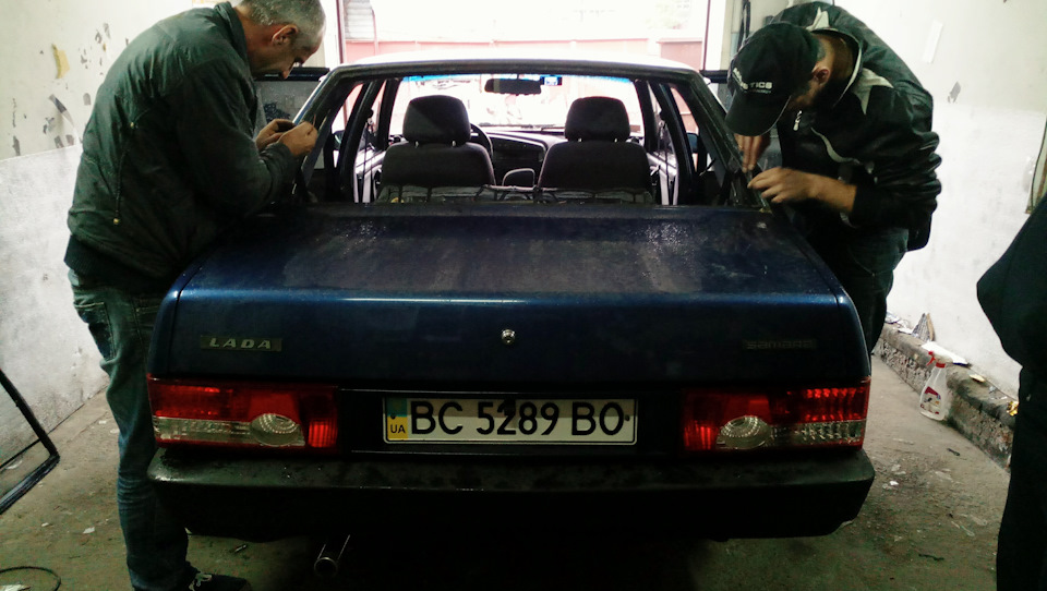 Тонування заднього скла 2
