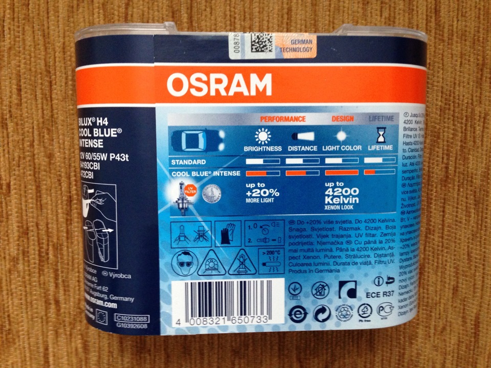 Osram cool blue h4 4200 k 2