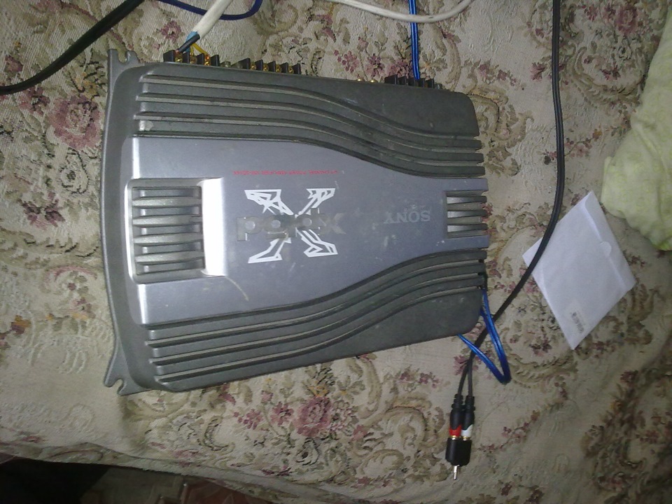 Встановлення ПІДСИЛЮВАЧА Sony XM-SD14X 1