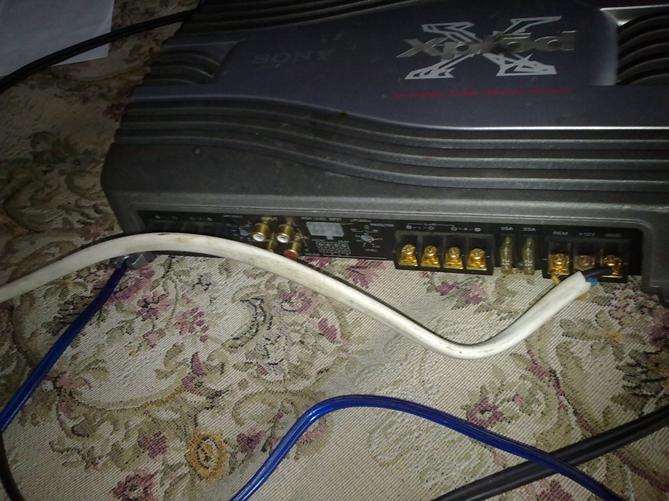 Встановлення ПІДСИЛЮВАЧА Sony XM-SD14X 3