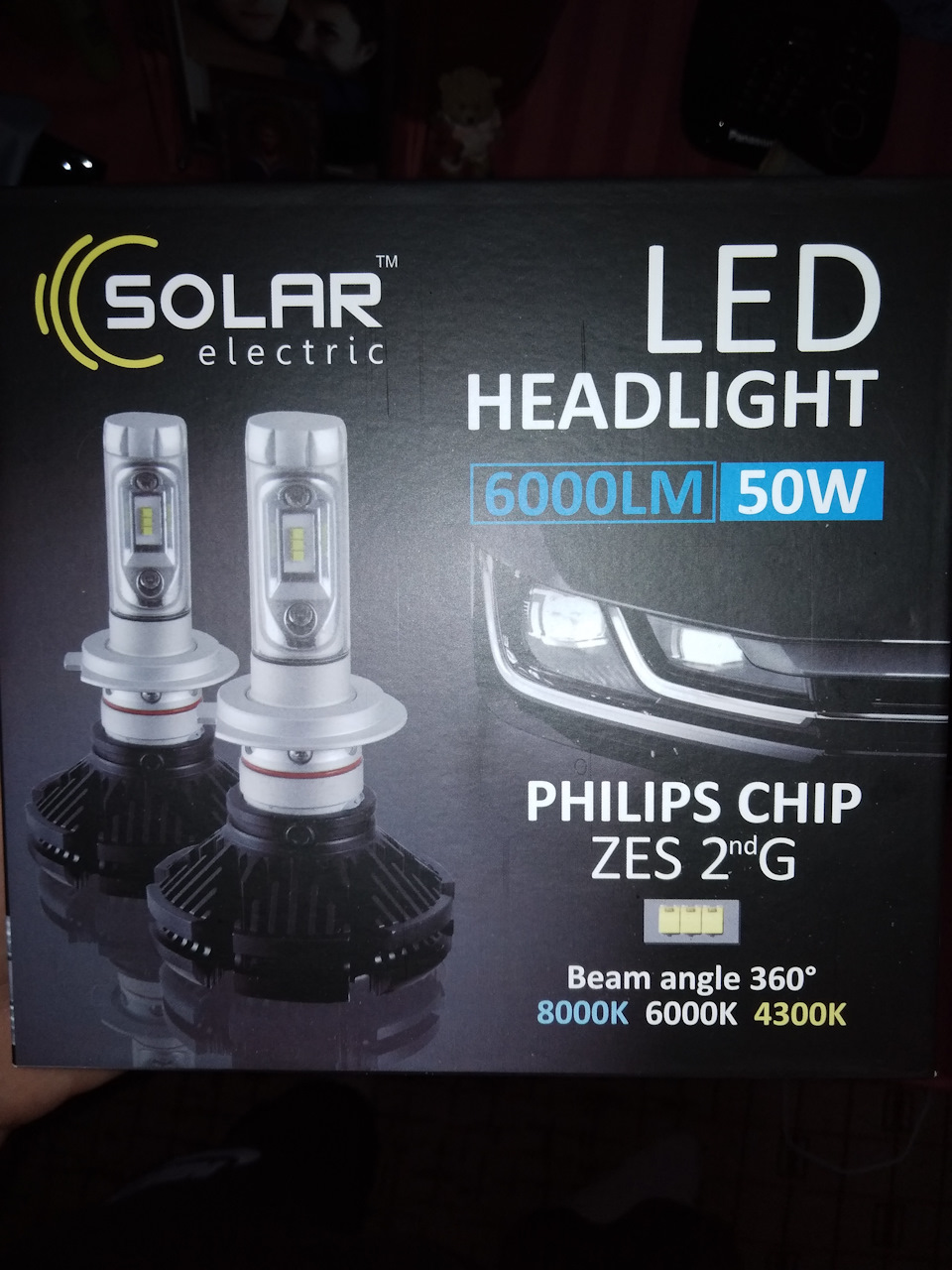 LED лампи SOLAR H4 6000K 1