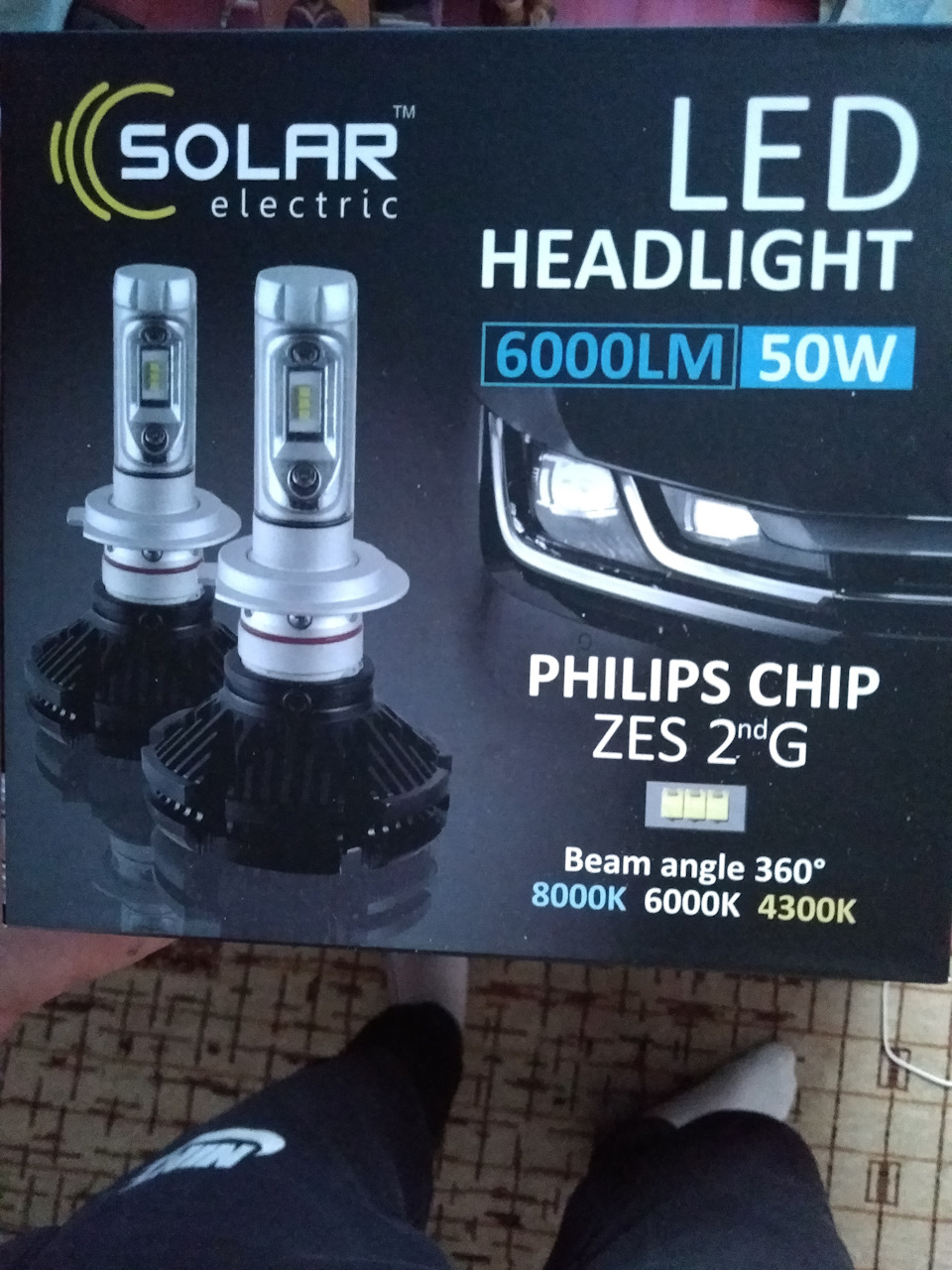 LED лампи SOLAR H4 6000K 3