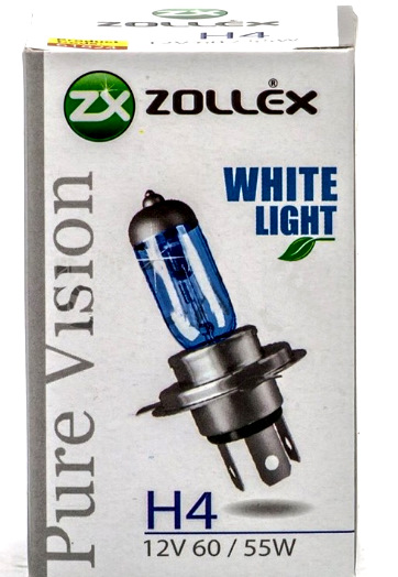 Заміна ламп головного світла на Zollex Pure Vision 12V, 60-55W 1