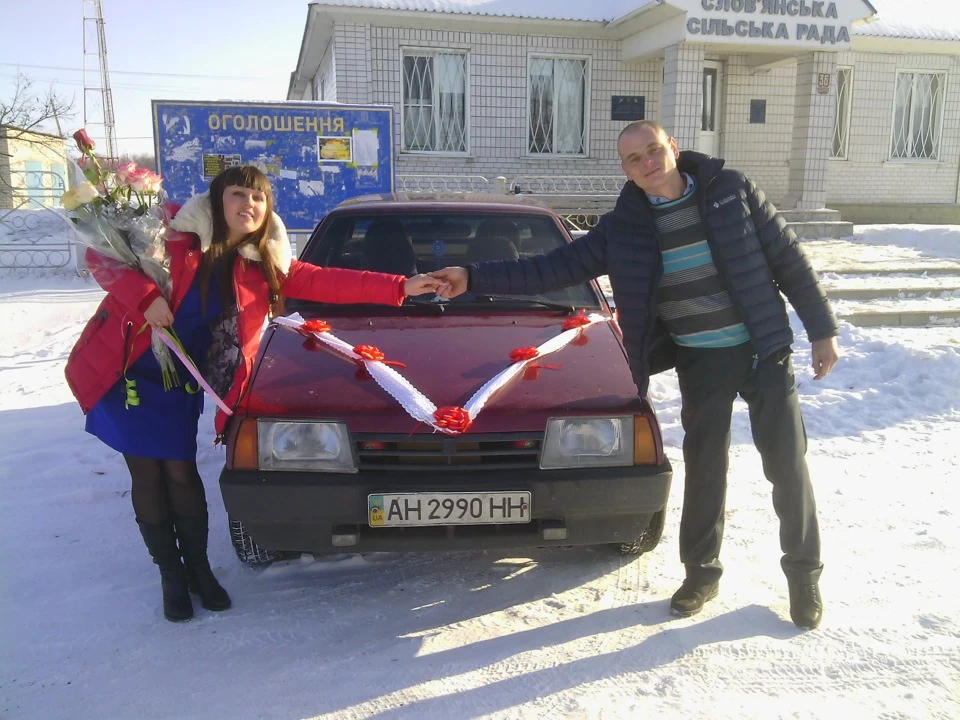Вишенька наша солоденька на головній події в нашому житті)))))