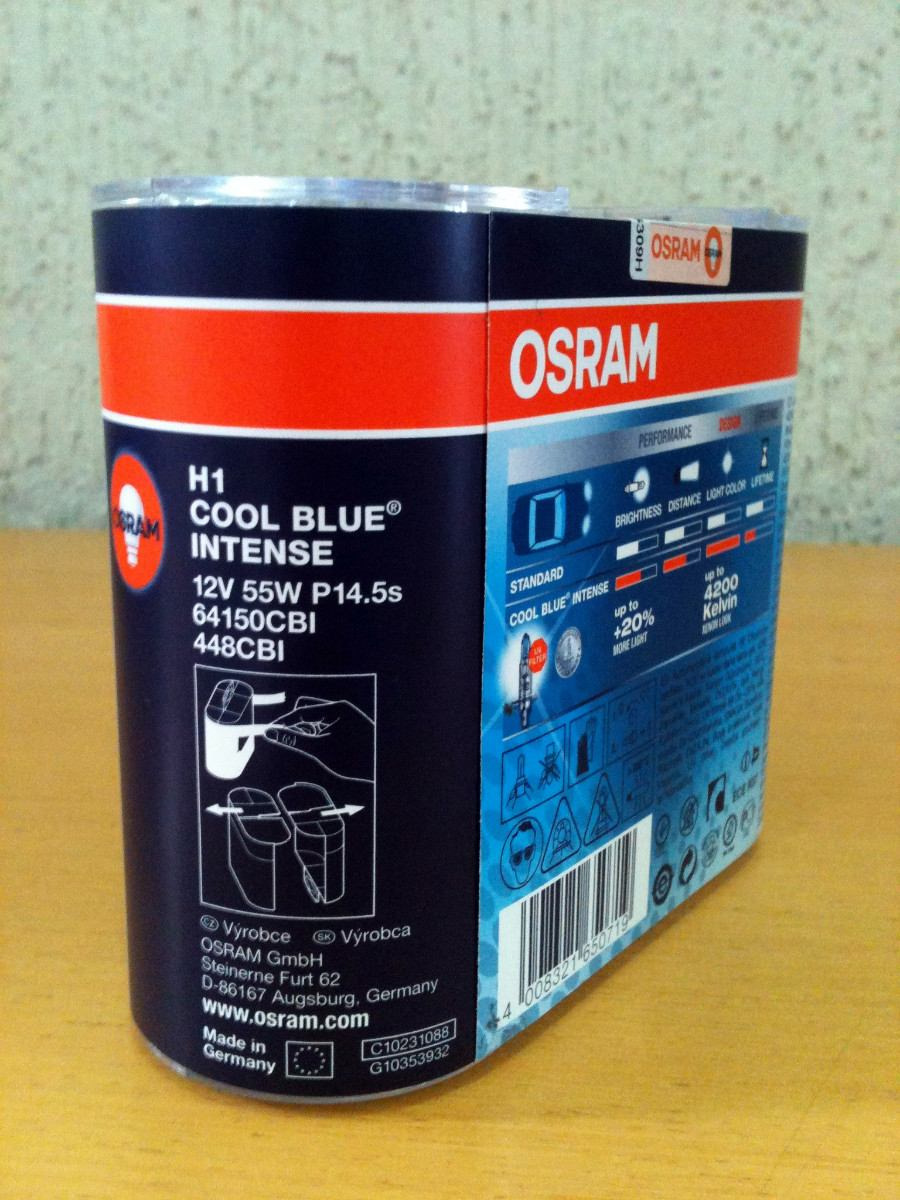 Нове ближнє світло! Osram H1 Cool Blue Intense 4200 4