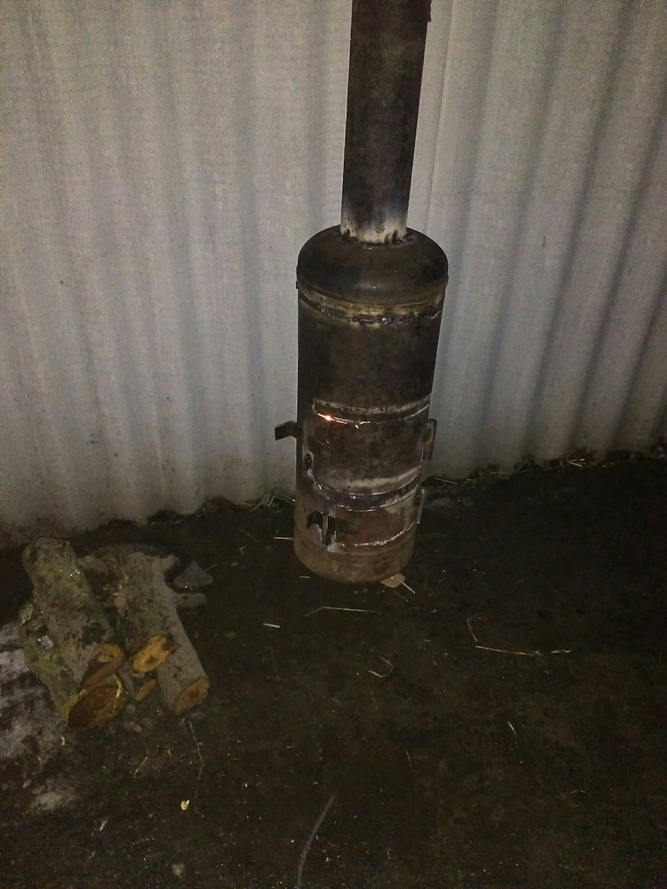 Буржуйка в гараж. 3
