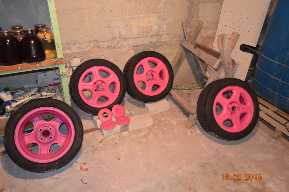 ВЕЛИКІ ФОТО РОЖОВИХ дисків у Plasti Dip 3