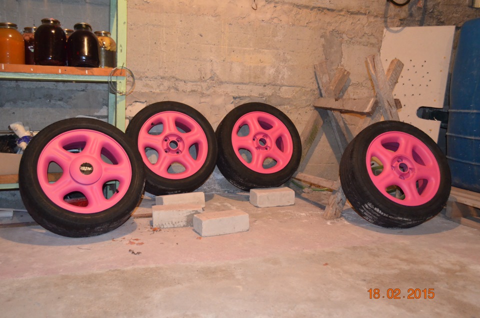 ВЕЛИКІ ФОТО РОЖОВИХ дисків у Plasti Dip 2