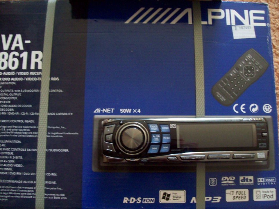 Продам магнітолу Alpine DVA-9861Ri новий ПРОДАН 1