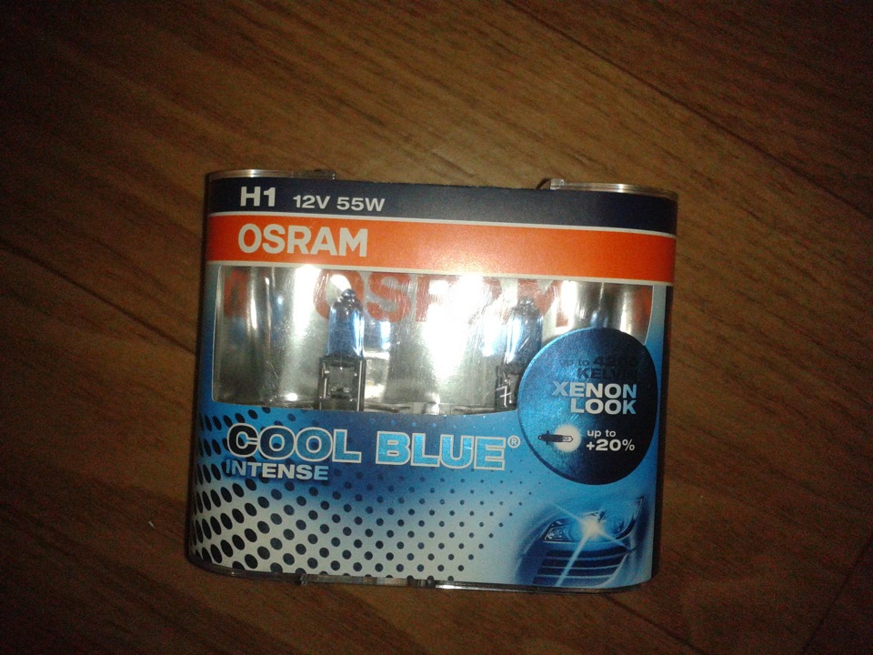 Галогенки Osram 4200k COOL BLUE intense 1