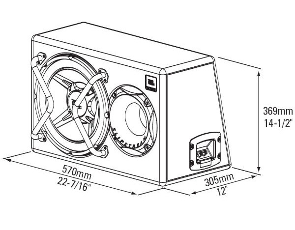 заміна саба) Sony XS-LB10S на JBL GT5-1204BR 5