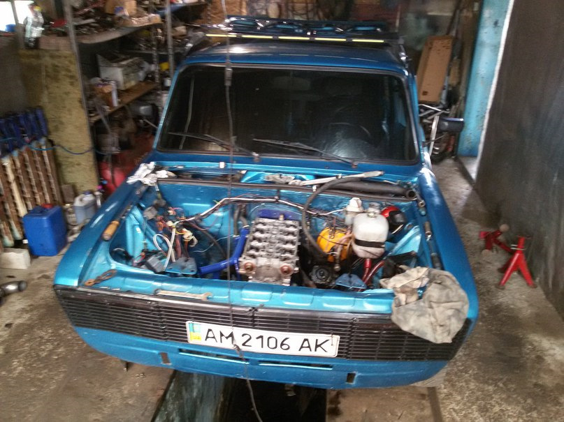 установка 16v в 2106 3