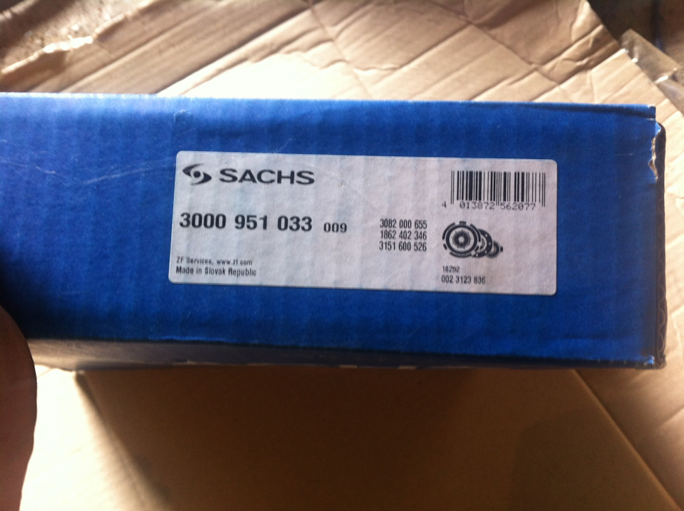 Ремонт кпп, зчеплення Sachs, маховик 3.8кг 5
