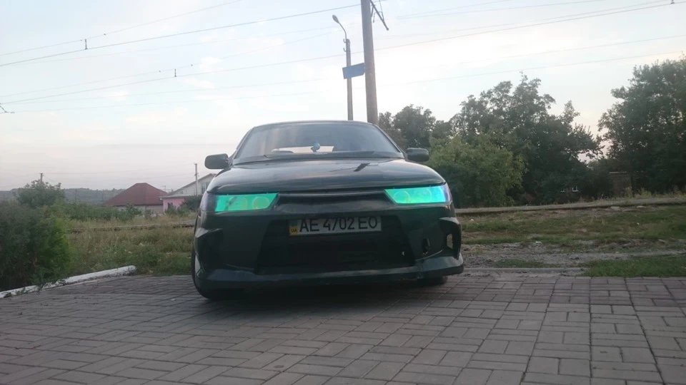 Перетонував фари.