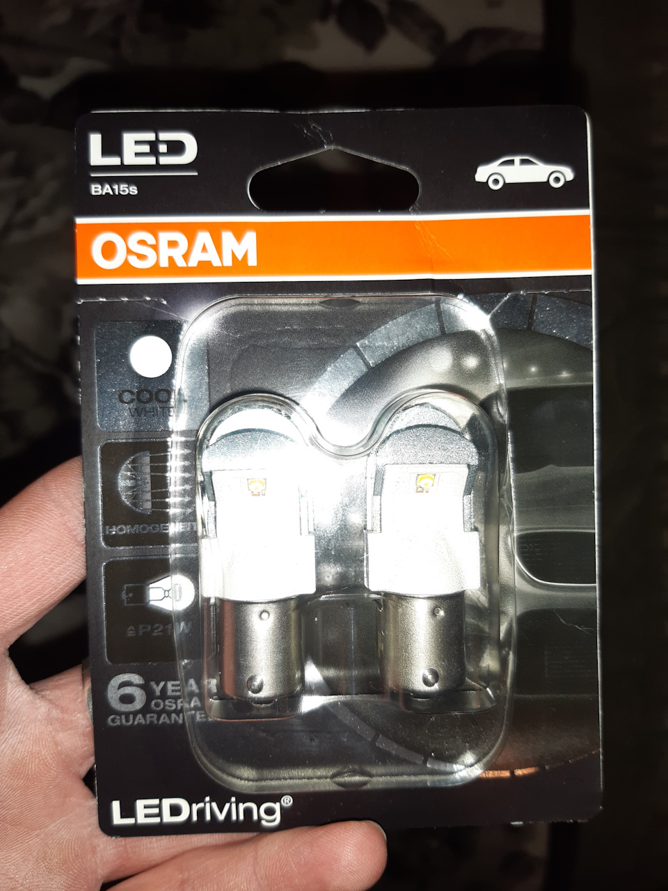 LED Osram у ліхтарі заднього ходу 1