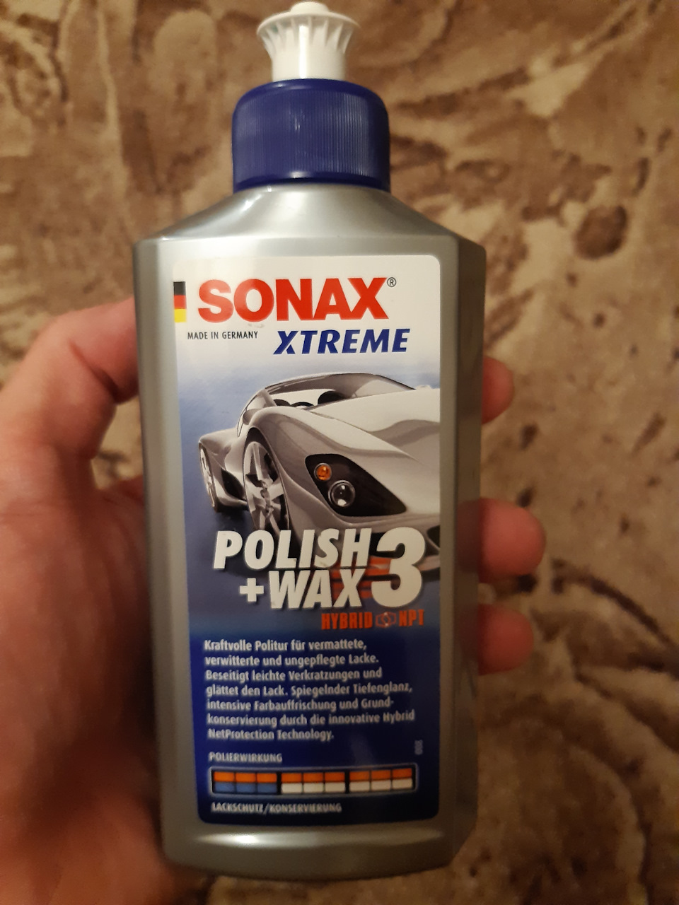 Рамковий ущільнювач скла БРТ та поліроль Sonax Polish &Wax 3 1