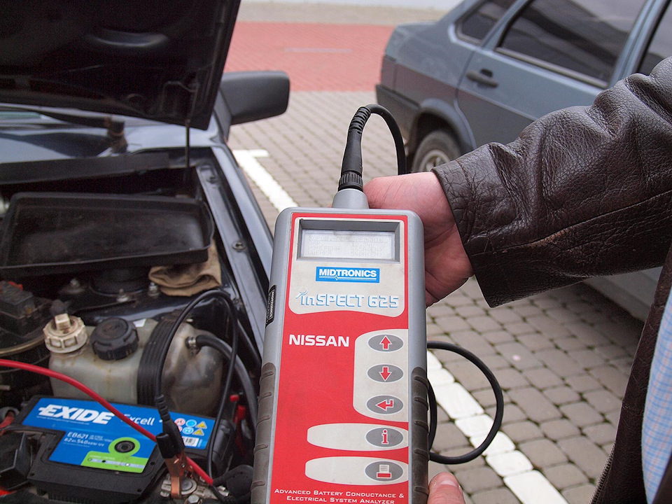 Тест АКБ Exide Excell 2
