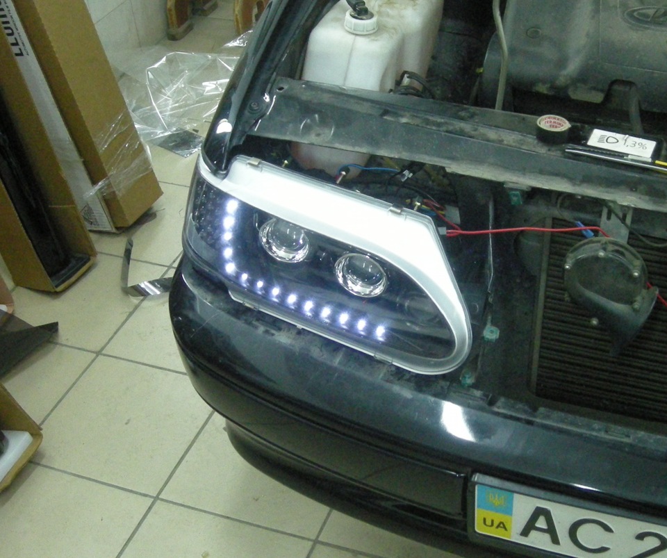 Фари PROSPORT AUDI STYLE чорний хром RS-06726 2
