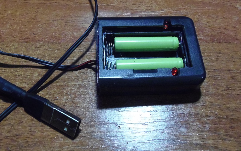 USB заряджання для пальчикових акумуляторів. 1