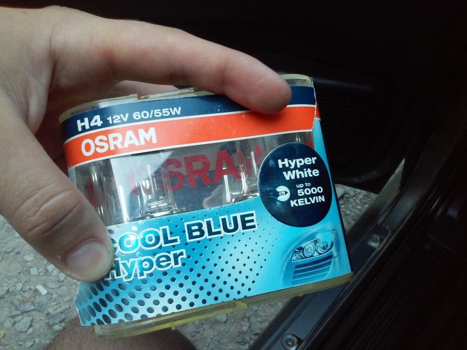 Заміна ламп головного світла на Osram cool blue hyper 5