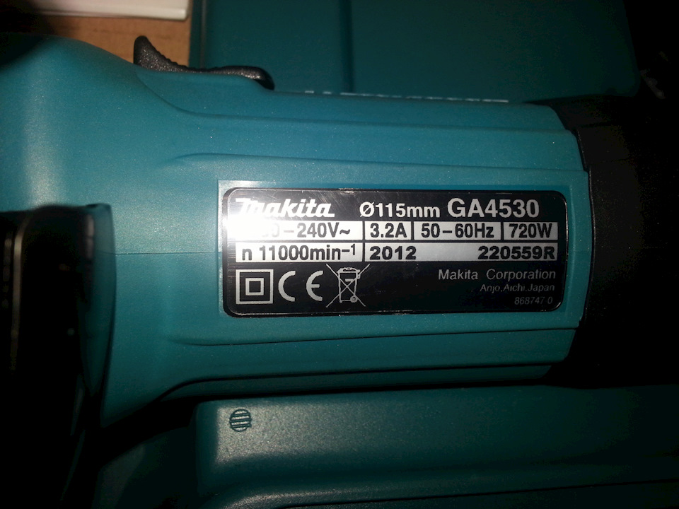 Кутова шліфувальна машина Makita GA4530 1