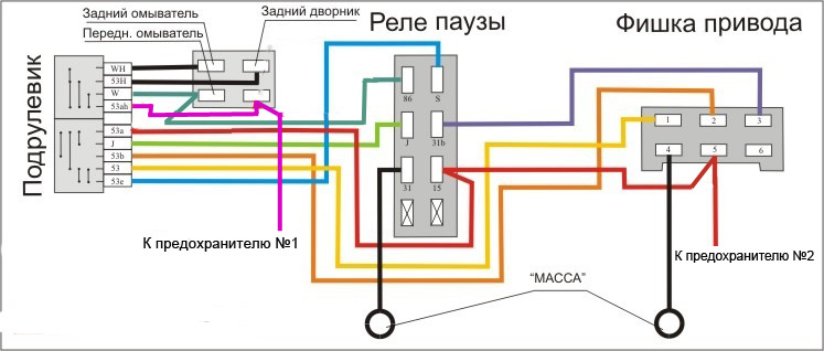 Переробка - стандартний набір: мотор двірників, підрульові, замок запалювання;) 5