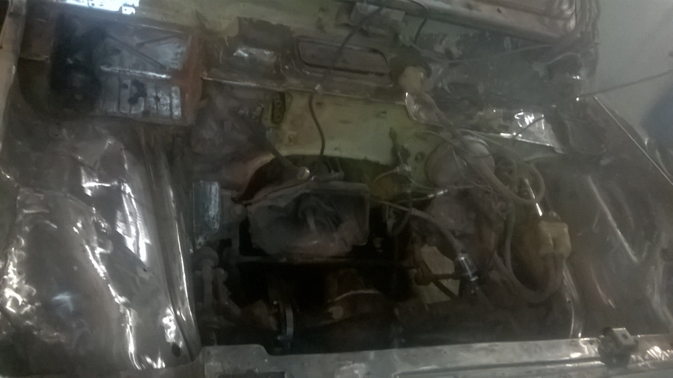 підготовка до встановлення двигуна Ауді в ниву 2