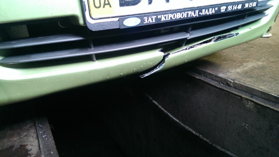Пайка бампера 2