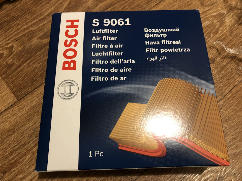 Заміна повітряного фільтра з WIX WA6168 на Bosch 1 457 429 061 (S9061) 1