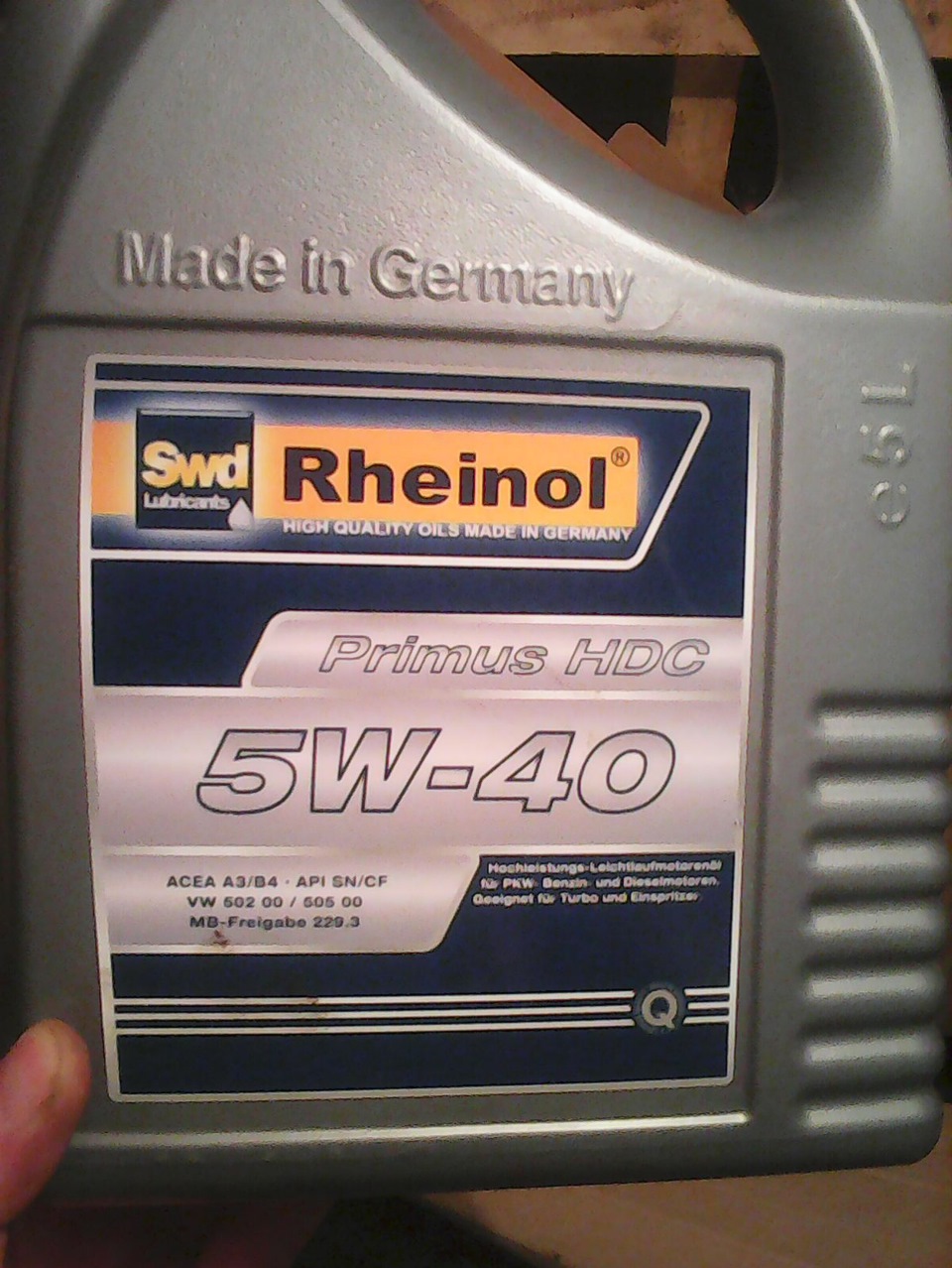 Олія Swd Rheinol Primus HDC 5W40 1