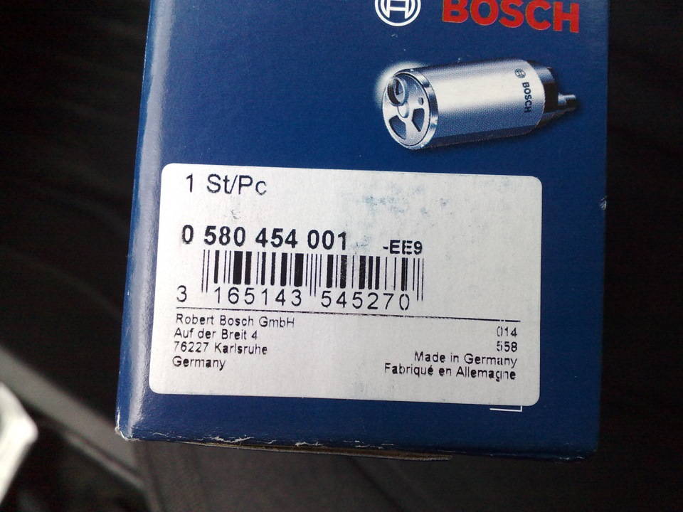 Заміна бензонасоса на Bosch 0580454001 2