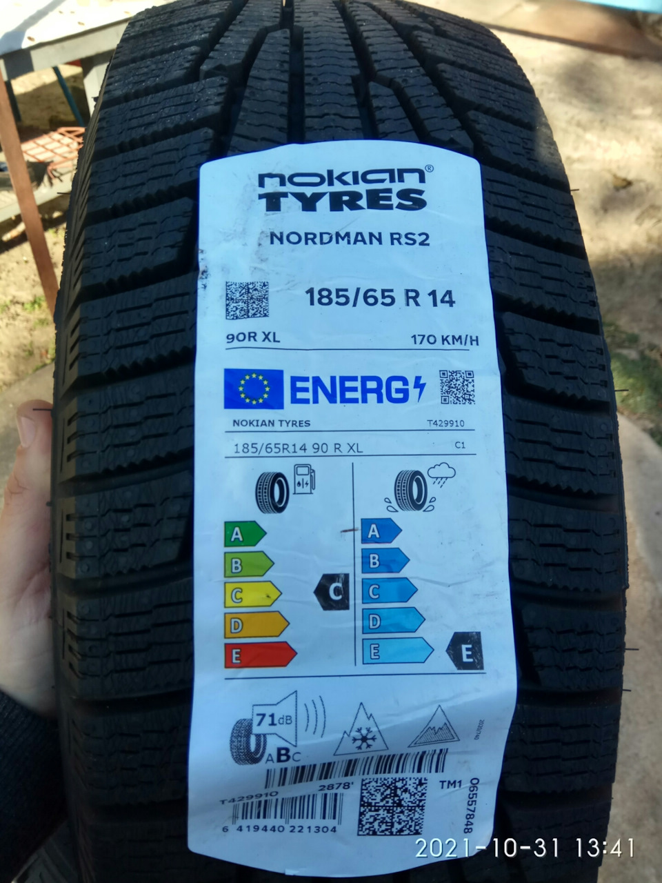 Нова гума nokian nordman rs2 185/65 r14 1