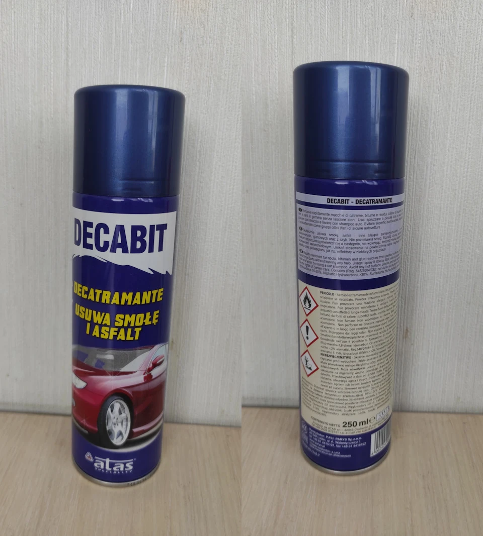 ATAS DECABIT засіб проти бітуму - відмінний результат.