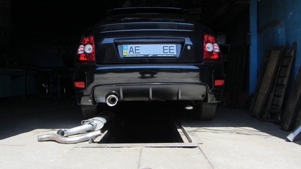 Глушник Сааб 9000 2.3 turbo та насадка Ulter 4