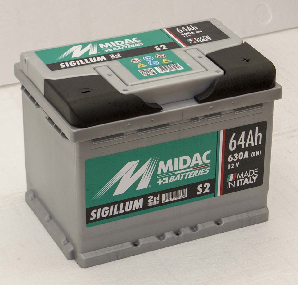 Новий АКБ MIDAC S2 Sigillum 64Ah 3