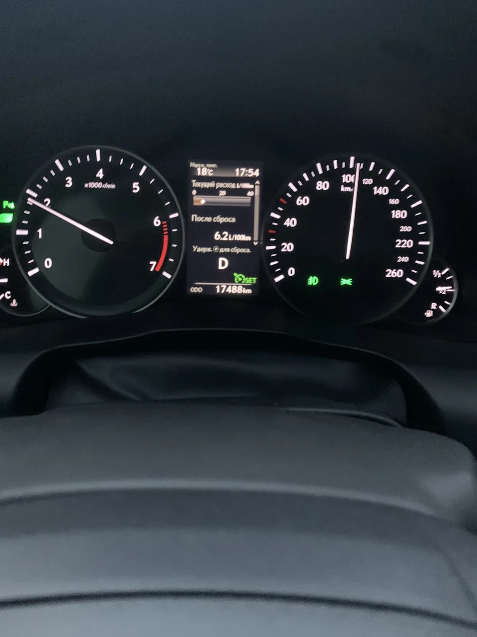 Витрата на Lexus ES250