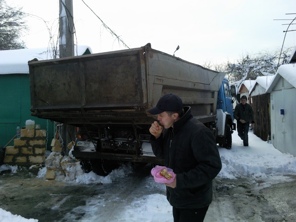 Будівництво гаража в зимовий період 5