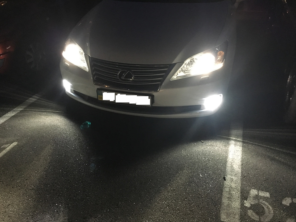 LED світло в туманки + LED в дальній 3
