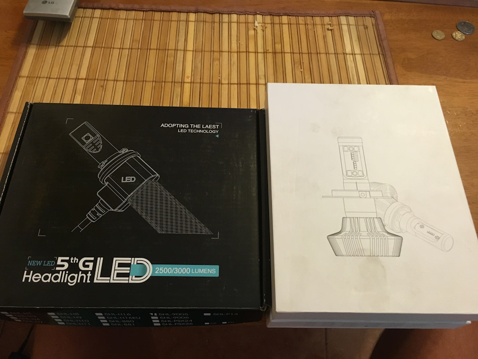 LED світло в туманки + LED в дальній 5