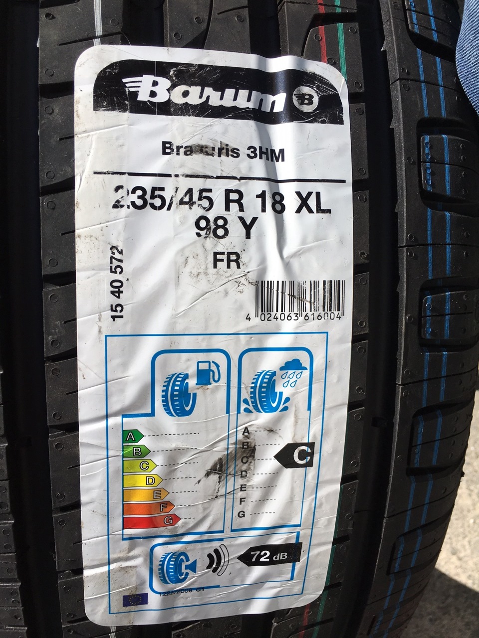 Нова літня гума Barum Bravuris 3 HM 235/45 R18 5