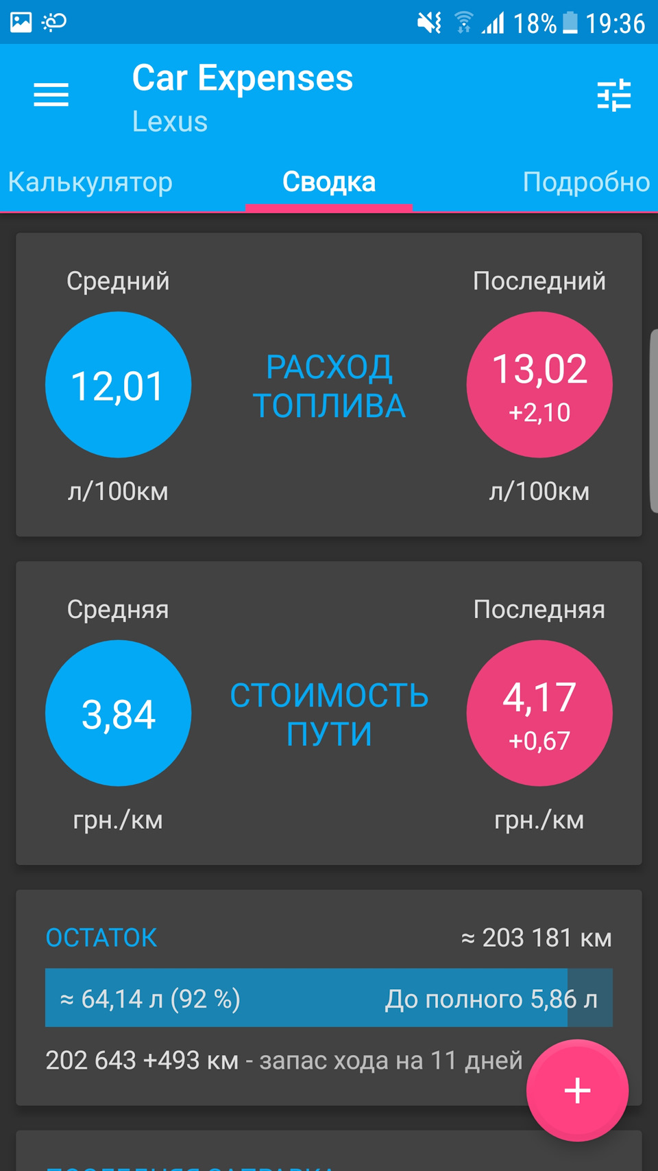 Витрата палива ES300 1