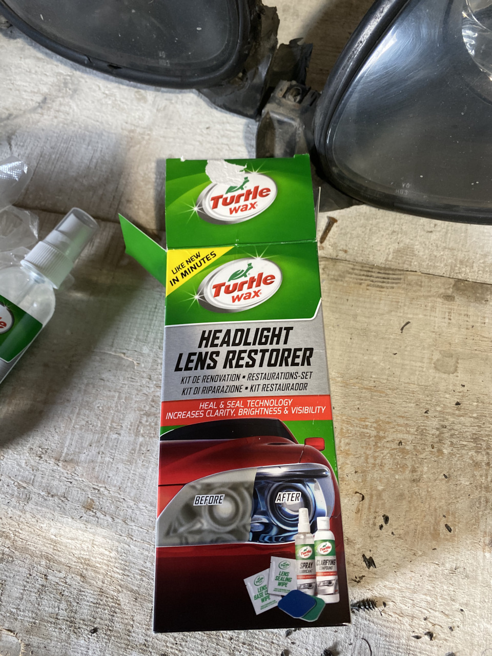 Поліровка фар набором Turtle Wax 1