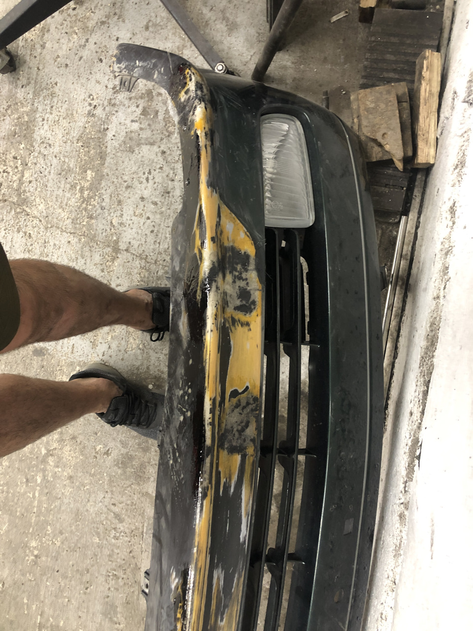 Ремонт переднього бампера lexus gs300 160 3