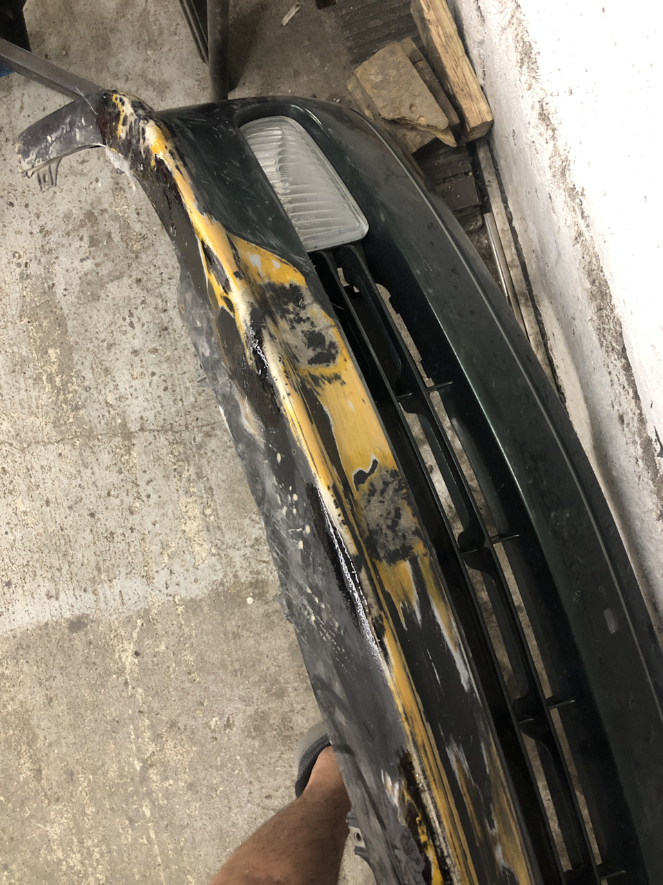 Ремонт переднього бампера lexus gs300 160 4