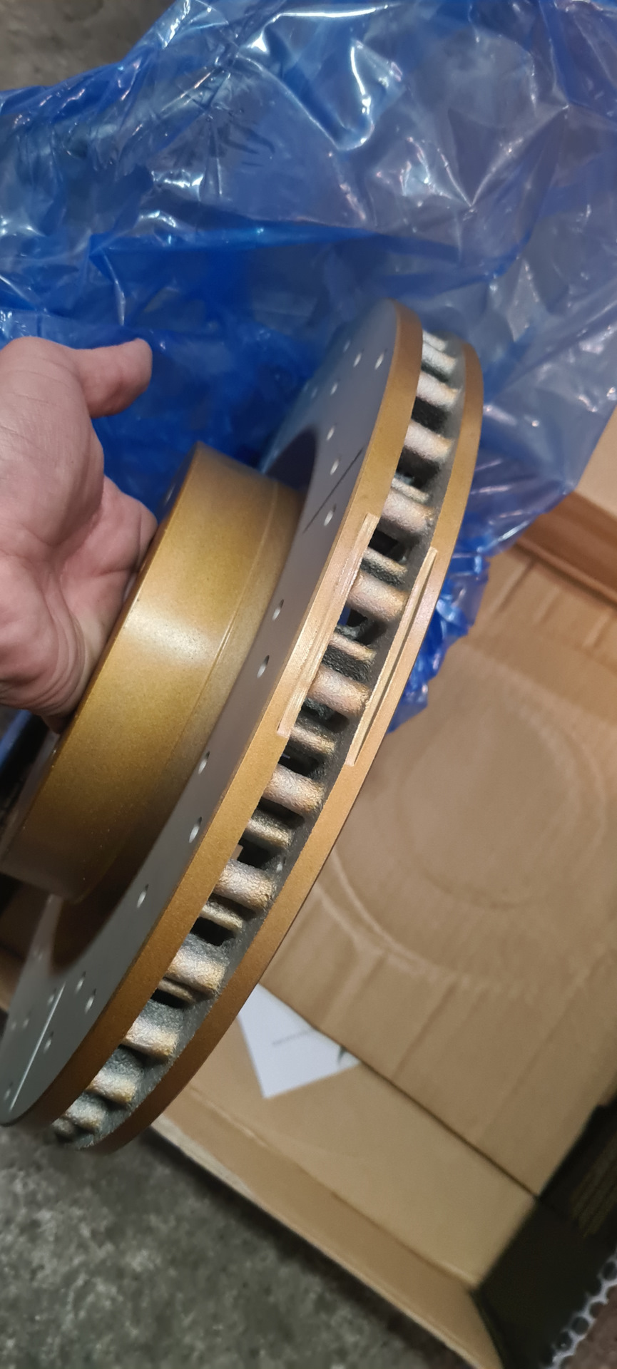 Передні диски DBA та колодки кераміка Power Stop Z36 5