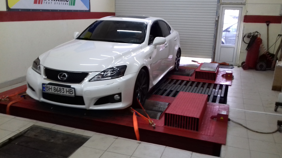 Lexus IS F dynorun + exhaust 5